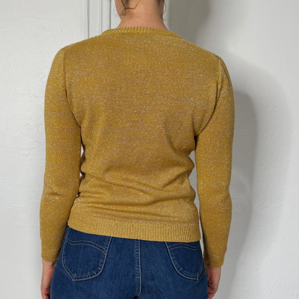 70s Gyn Tot Les Gold Sweater size S‎ - Picture 7 of 8